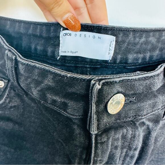 MENS ASOS DESIGN Black Denim Jean Mini 4" Inseam Casual Short Shorts Jeans 32 - Picture 3 of 13